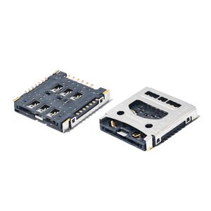 M6117 Porta Schede Micro SD+Nano <span class=keywords><strong>SIM</strong></span> Push-Pull con Lettore Schede TF per Smart Home e Auto Elettriche - Vendita Calda in India, Israele, <span class=keywords><strong>Turchia</strong></span> - Product Image 1