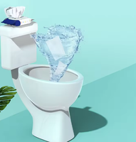 Lingettes humides pour toilettes biodégradables et organiques, personnalisées OEM, pour adultes, vente en gros