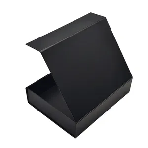 Boîte à coffret magnétique personnalisée cadeau scatole di carta cajas caixas de regalo papel boîte en carton cartons de papier noir