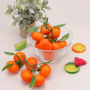 Naranja Artificial Mini Mandarina Plástico Simulación Frutas Modelo Fruta Accesorios para Boda Fiesta Familiar Cocina Decoración - Product Image 2