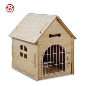 Holz-Hundehütte zum Selbstaufbau Outdoor-Hundehaus Holzhaus Winter-Villa Holz-Hundehütte Zwinger Haustiernest - Product Image 1