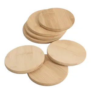 Posavasos de madera de gran oferta, posavasos de madera grabado respetuoso con el medio ambiente, alfombrilla para taza de té