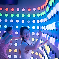 Juego de Luces LED Activables para Fiestas, Entretenimiento en Equipos, Escape, Juego de Empujar y Apagar Luces