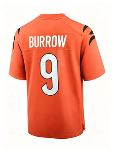 Cincinnati 1 #   Inseguimento 5 #   Higgins 9 #   Burrow 97 #   Maglia Ricamata Lawrence Ll da Uomo, Alta Qualità per Football Americano - Product Image 5