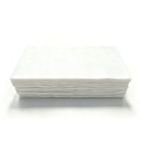 Hochwertige Serviette Pure White Linen Feel Custom Logo 1 PLY Tasche Gold Silber bedruckte Servietten für Party