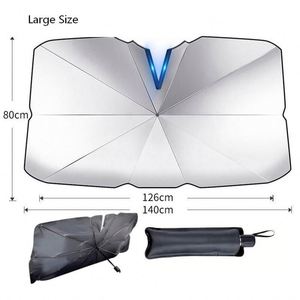 Promotional Custom Logo Car Sunshade <b>Cover</b> Quality <b>Windshield</b> <b>Cover</b> for Client Giveaways - Product Image 4