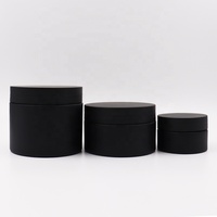 Pot cosmétique PET givré personnalisé de 4oz 8oz Pots en plastique mat sans BPA avec bouchon à vis vide pour les soins de la peau au beurre corporel