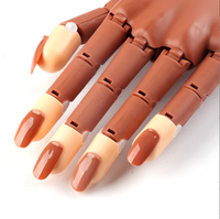 Lanbiao 100pcs Mannequin Mains Mobiles Flexibles avec Pointes à Ongles Train Pratique Main pour Ongles en Acrylique Fournitures pour Ongles
