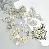 Nouveau Sparkling Strass Patch Couture Cristal Applique Pour Jeans Vêtements Décorations