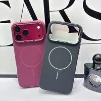 Coques de téléphone en silicone BAILI Factory Colorful Macaron à détection tactile pour iPhone 18 PRO avec trou magnétique en métal pour appareil photo, coque mobile 17 PM