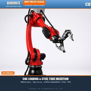 Bras robotisé Borunte BRTIRUS1820A à 6 axes, portée de 1850 mm, charge utile de 20 kg, insertion de tubes en acier CNC, précision de 0,05 mm, 380 V triphasé, CE IP54 - Product Image 1