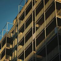 Bâtiment commercial en structure acier pour immeubles à appartements, avec chauffage, design moderne, garantie 5 ans