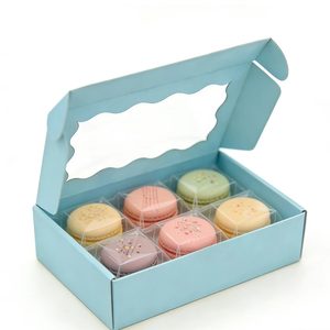 Scatole Personalizzate Blu Stile Aeroplano con Finestra, Ideali per Confezionare Pasticcini, <span class=keywords><strong>Biscotti</strong></span>, Torte e Altri Prodotti da Forno - Product Image 2