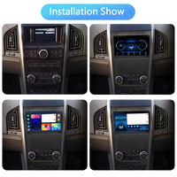 Lecteur de voiture Android 9 pouces pour Mahindra XUV500 2012 Radio vidéo MP5 WIFI GPS système multimédia écran tactile complet IPS manuel