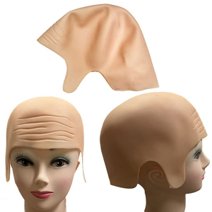 Gorro de <span class=keywords><strong>Látex</strong></span> <span class=keywords><strong>para</strong></span> Cosplay, Peluca Realista, Cubrecabeza <span class=keywords><strong>para</strong></span> Halloween, Accesorios de Cosplay, Máscara de Cabeza Calva, Maquillaje Profesional - Product Image 4