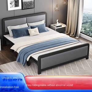 <span class=keywords><strong>Lit</strong></span> souple moderne de 1,2 m à <span class=keywords><strong>hauteur</strong></span> réglable pour adultes, pliable, pour usage domestique, dortoir, location, salon - Product Image 5