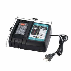 Pour <span class=keywords><strong>Makita</strong></span>, <span class=keywords><strong>chargeur</strong></span> de batterie lithium 18V <span class=keywords><strong>DC18RC</strong></span> 2A/3A, entrée AC, éclairage LED - Product Image 1