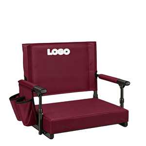 Chaises de stade pliables légères et personnalisables avec porte-gobelet et bandoulière, portables pour une utilisation sportive en plein air - Product Image 1