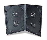 Boîtier DVD Blu-ray double plateau Digi 14mm avec logo Blu-ray intégré