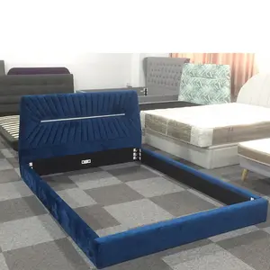 Linsy cama de luxo com design europeu, cama para quarto e mobiliário, cama francesa k243