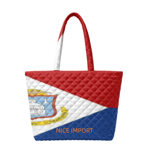 Borsa a Tracolla Trapuntata con Bandiera delle Isole Turks e Caicos, Borse da Lavoro per Signore, Borse Leggere con Apertura Superiore per Viaggi e Università - Product Image 6