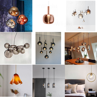 Suspension cylindrique en verre fumé avec finition noire, style minimaliste, pour ampoule Edison, idéale pour cuisine, salle à manger, chambre, entrée, décoration de plafond