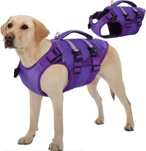 Gilet de chasse tactique en nylon haute qualité Winhye pour chien, avec système Molle et rivets, à libération rapide, idéal pour les voyages en extérieur - Product Image 1