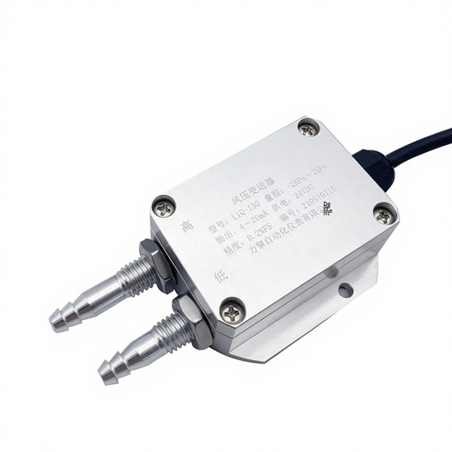 TAIHUA Wind Pressure Transmitter 4-20mA Output Alloy for Air Flow Gas Measurement Low Range Pa KPa Unit
