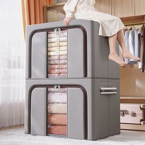 New Foldable Quilt Storage Bag Wardrobe Clothes Dustproof Storage Bag Oxford Fabric Clothes Storage Quilt Organizer Box - Product Image 6