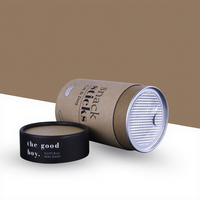 Boîte d'emballage pour biscuits en tube de papier kraft de qualité alimentaire personnalisée, boîte cylindrique en carton recyclable, boîte cadeau avec logo