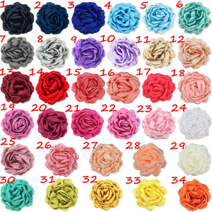 Accessori decorativi per capelli e cappelli da 9cm in <span class=keywords><strong>raso</strong></span> con bordo bruciato rosa con <span class=keywords><strong>fiori</strong></span> e piante - Product Image 5