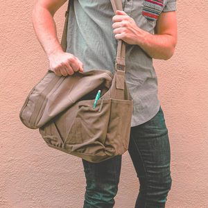 Sac à bandoulière personnalisé Sacs de voyage à bandoulière vintage tendance pour hommes - Product Image 6