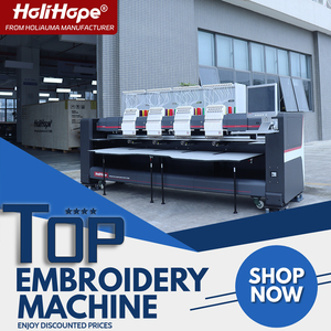 Vente directe usine HoliHope Machine à broder 4 têtes 15 aiguilles de bonne qualité pour casquettes, meilleure que Brother - Product Image 1