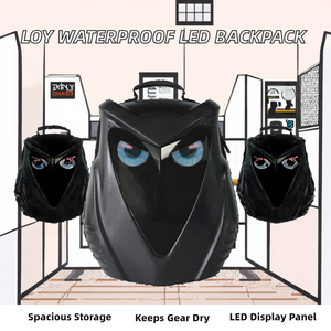 Sacs de sport d'extérieur légers et de grande capacité LOY, imperméables en polyester, avec affichage numérique LED géométrique pour l'entraînement et le fitness - Product Image 2