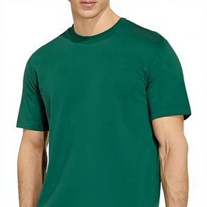 T-shirt pour homme 100% coton, col rond, manches courtes, coupe classique, couleur unie, tee-shirt basique, vêtement décontracté pour tous les jours, prix de gros, OEM personnalisé - Product Image 4