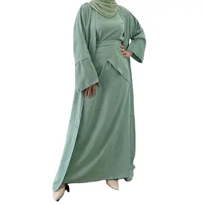 Robe musulmane et hijab pour Ramadan eid, abaya de dubaï, nouveau modèle, broderie design, vêtements islamiques, dubaï