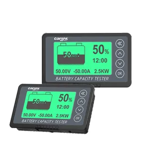 CARSPA-Monitor con indicador de batería para motocicleta, probador de capacidad de batería de ácido de plomo/Lifepo de alta precisión, 120v, 500a, BM500