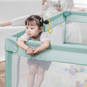 Parc <span class=keywords><strong>de</strong></span> jeu intérieur pour enfants à motif dessin animé, clôture <span class=keywords><strong>de</strong></span> sécurité pour bébés avec structure métallique, idéal pour les parcs - Product Image 4