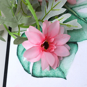 Vignes artificielles de dahlias Xinchengzhi, bleu ciel, fleurs en soie plastique, 30cm-100cm, pour décoration de plafond - Product Image 2