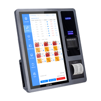 LICON Máquina Expendedora de quiosco de terminal POS de autoservicio de 21,5 pulgadas con escaneo de código QR Cajero e impresora NFC