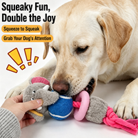 Jouet à mâcher pour animaux de compagnie de taille moyenne, mignon, pour le jeu quotidien, best-seller, jouet sonore pour chien, matériau sûr, résistant aux morsures, couineur, durable, portable