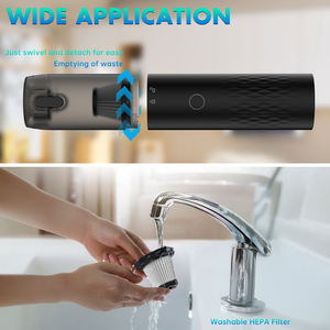 Aspiradora de coche OEM de 12V, aspiradora portátil inalámbrica de mano, miniaspiradora recargable de alta succión para el hogar y el coche - Product Image 6