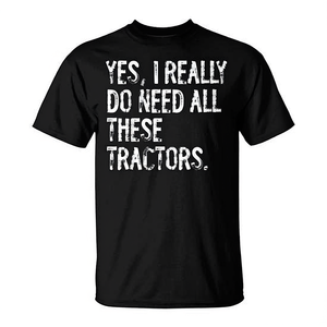 Sí, realmente necesito todos estos tractores, camiseta - Product Image 2