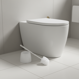 Escobillero Redondo Toilet Brush With Holder White 06101 - Product Image 3