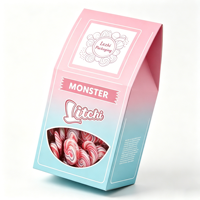 Boîte cadeau personnalisée pour bonbons, recyclable, écologique, avec impression dorée, emballage alimentaire, boîte cadeau en papier pour bonbons, mignonne et adorable