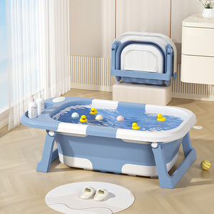 SUNNUO nuova vasca da bagno per bambini pieghevole materiale PP vasca da bagno per neonati da <span class=keywords><strong>neonato</strong></span> a bambino 0-36 mesi vasca da viaggio portatile - Product Image 3
