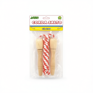 Corda Salto Cuerda de saltar de madera de 200 cm, juguete deportivo Linea Sport - Product Image 1