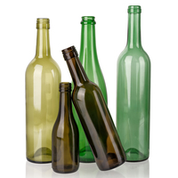 Bouteille de vin en verre vert antique 750 ml 1500 ml Bouteilles de Bordeaux avec bouchon Bouteilles de vin