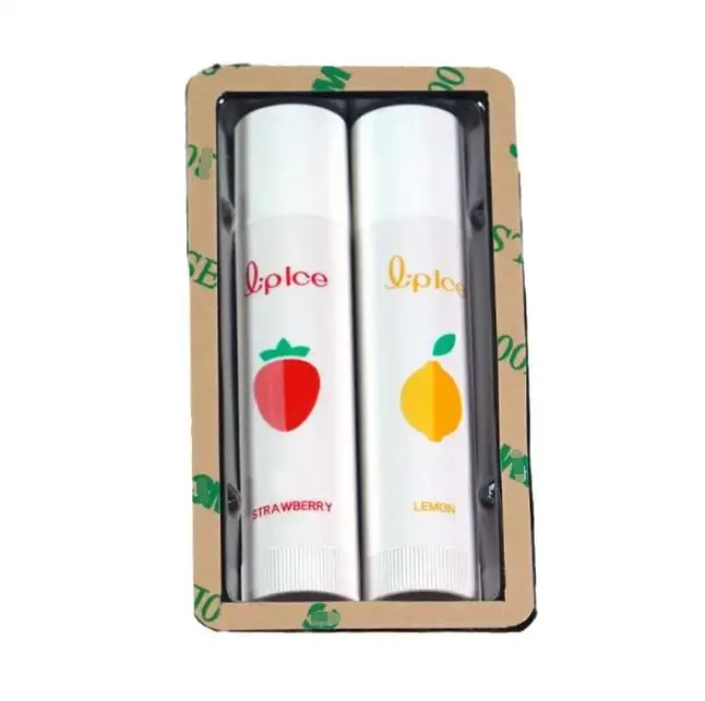Plastic Clear Chapstick Lip Balm Blister Tray adhesive back PET PVC PP plastic blister card clamshell blister