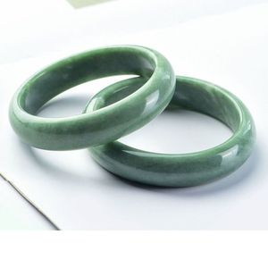 Echtes Grünes Jade-Armreif Glücksbringer & Segenssymbol Schmuckgeschenk für Frauen Natürliches Jade-Armband - Product Image 3